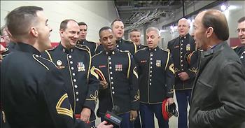 Lee Greenwood And Army Chorus Sing ‘God Bless The USA’